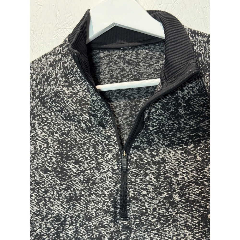 Lululemon Rest Less 1/2 Zip Pullover Black White Size 6 - Picture 7 of 9